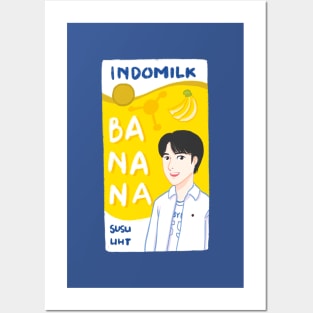 BTS Jungkook Indomilk banana uyu Posters and Art